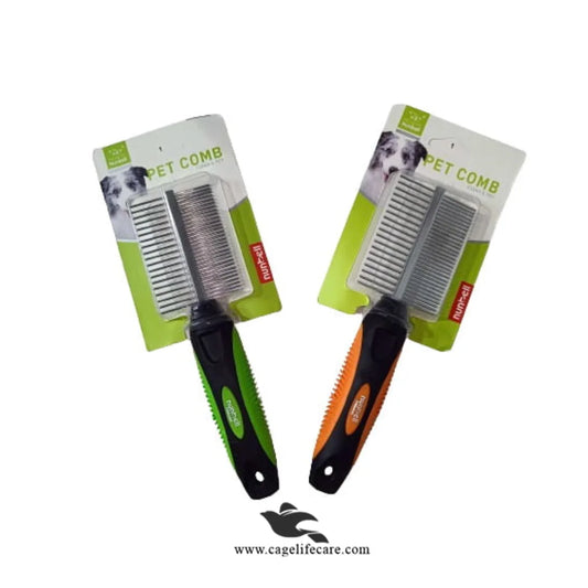 Nunbell Double-Sided Grooming Comb – For Cats, Dogs & Small Animals