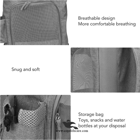 Nunbell Kitten Carry Bag – Portable & Comfortable Pet Carrier for Cats