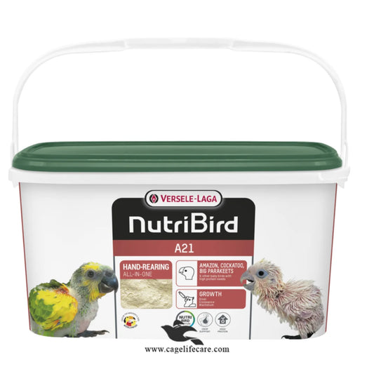 NutriBird A21 Hand Feeding Formula by Versele-Laga Front Packaging