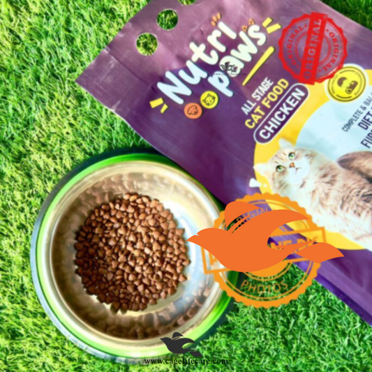 Nutri Paws Cat Food – All Age Stages (1 KG, Chicken Flavor)