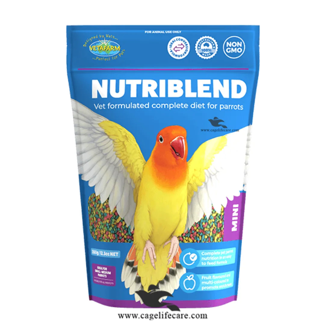 Nutriblend Mini Pellets – Nutritionally Balanced Diet 350g Bag and Loose Packing