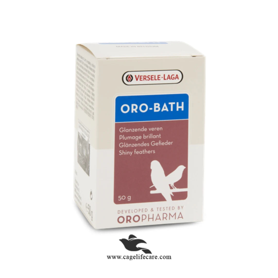 Oro Bath – Bath Salt for Glossy Feathers & Healthy Skin in Birds 50g Bottle and Loose Packing