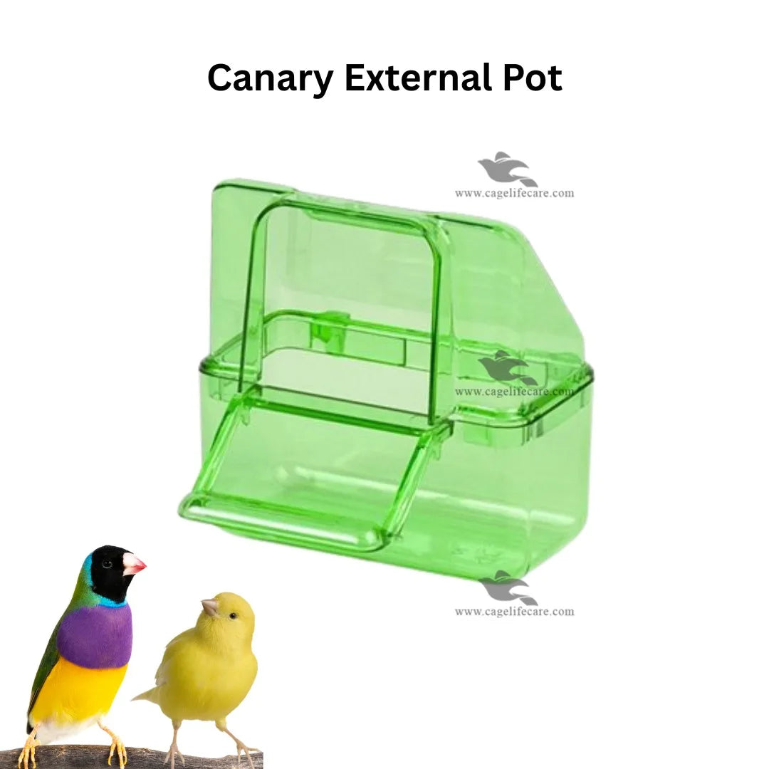 Outdoor- External Seed Pot ( Italy ) specially for finches, Canaries, Java, Budgies