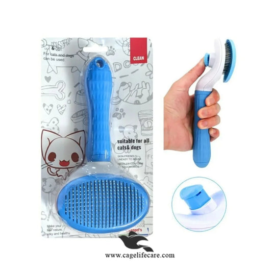 High-quality oval pet brush for shedding and detangling