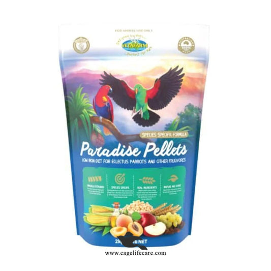 Paradise Pellets Vetafarm Low Iron Bird Food