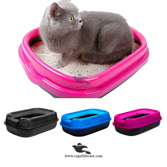 PawComfort Imported Oval Shape Cat Litter Tray with Cover – High-Quality