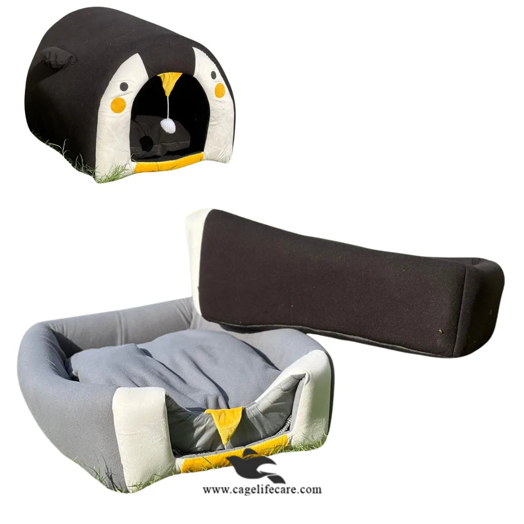 Penguin Cat & Dog Bed 2-in-1 – House & Bed For Pets