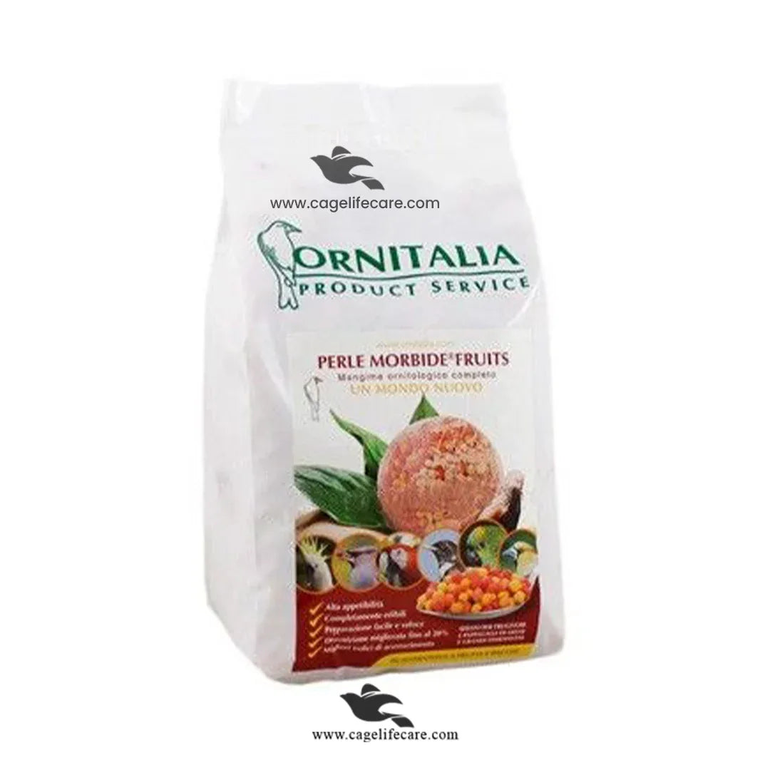 Perle Morbide Fruits Red – Premium Soft Food for Parrots & Frugivorous Birds