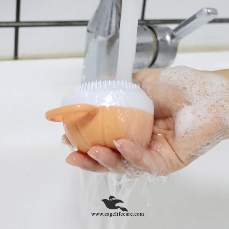 Pet Bath Glove with Shampoo Dispenser for Dogs & Cats - Imported