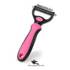 Pet Hair Dematting Comb – Two-Sided Grooming Tool for Cats & Dogs (Imported)