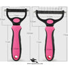 Pet Hair Dematting Comb – Two-Sided Grooming Tool for Cats & Dogs (Imported)