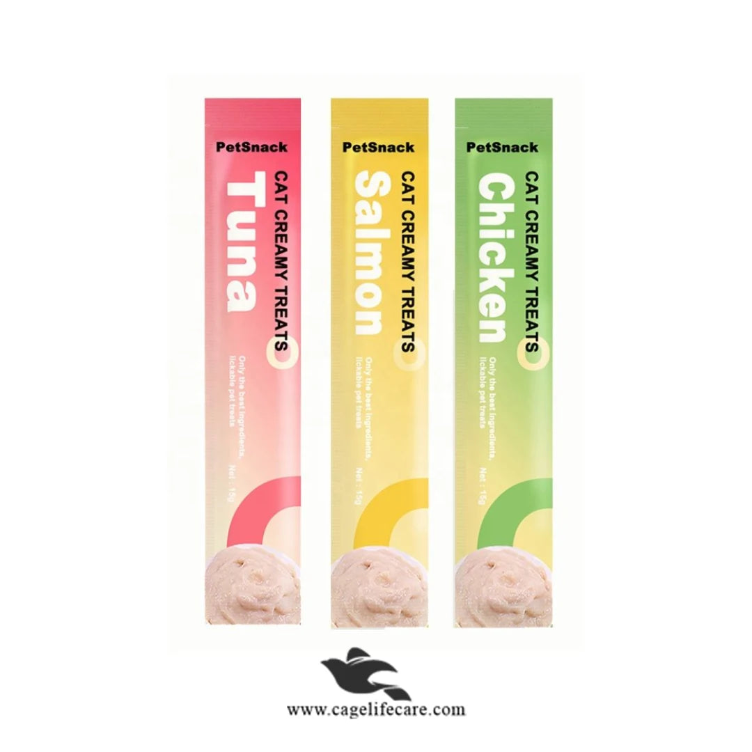 Pet Metro Creamy Lickable Treats for Cats – Chicken, Salmon & Tuna 75g