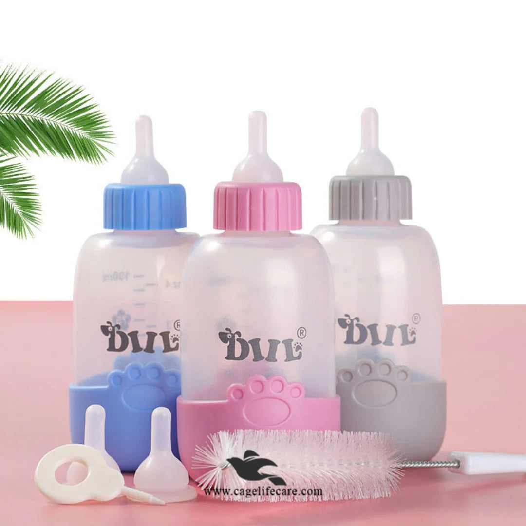 Kitten Feeding Bottle with Controlled Flow Nipple