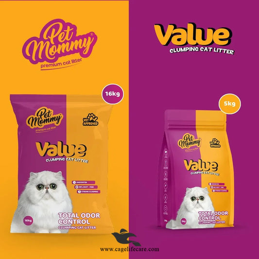 Pet Mommy Value Clumping Cat Litter – 5kg & 16kg