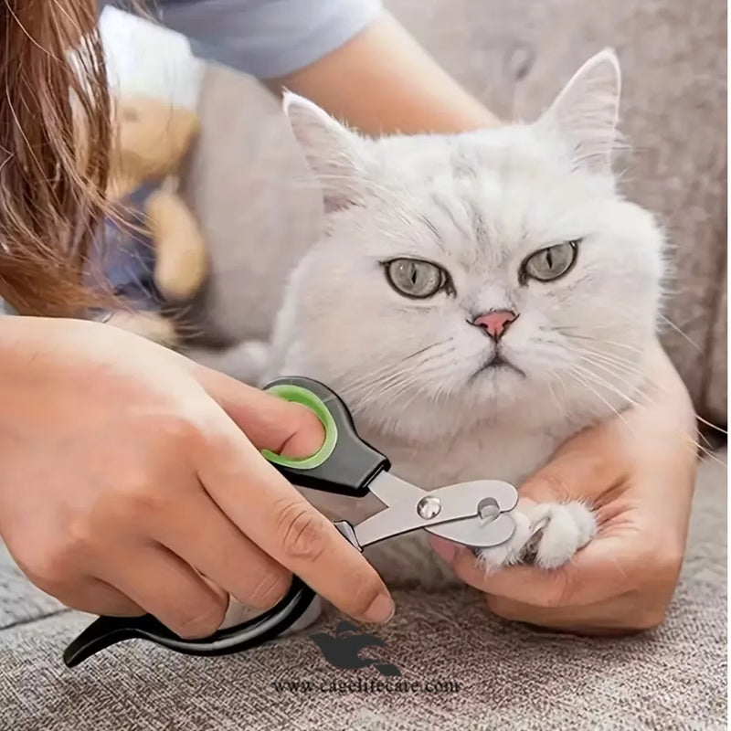 Pet Nail Clipper/Cutter Scissors – Stainless Steel Grooming Tool for Cats, Dogs & Birds