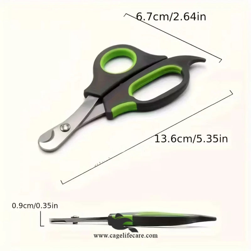 Pet Nail Clipper/Cutter Scissors – Stainless Steel Grooming Tool for Cats, Dogs & Birds