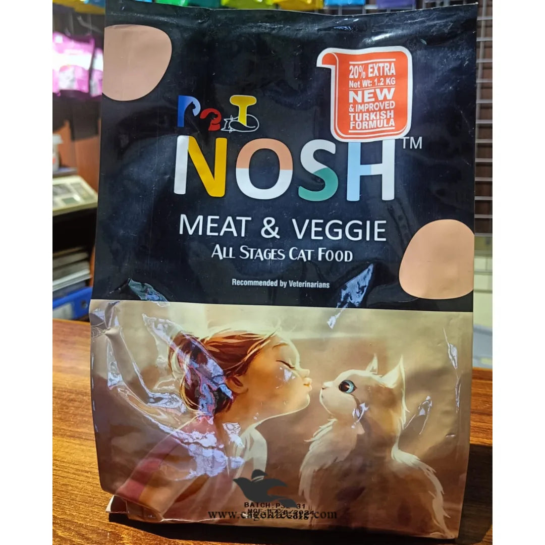 Pet Nosh All Stage Cat Food – Meat & Veggie Formula for Complete & Balanced Nutrition