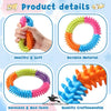 Pet Ring Rainbow Spike Teether – Durable Chew Toy for Puppies & Dogs