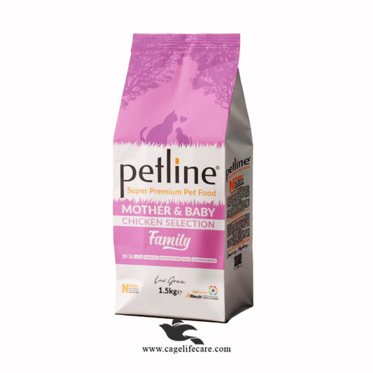 Petline Super Premium Mother & Baby Cat Food – Chicken Selection (1.5kg)
