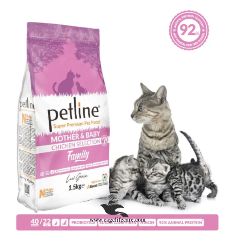 Petline Super Premium Mother & Baby Cat Food – Chicken Selection