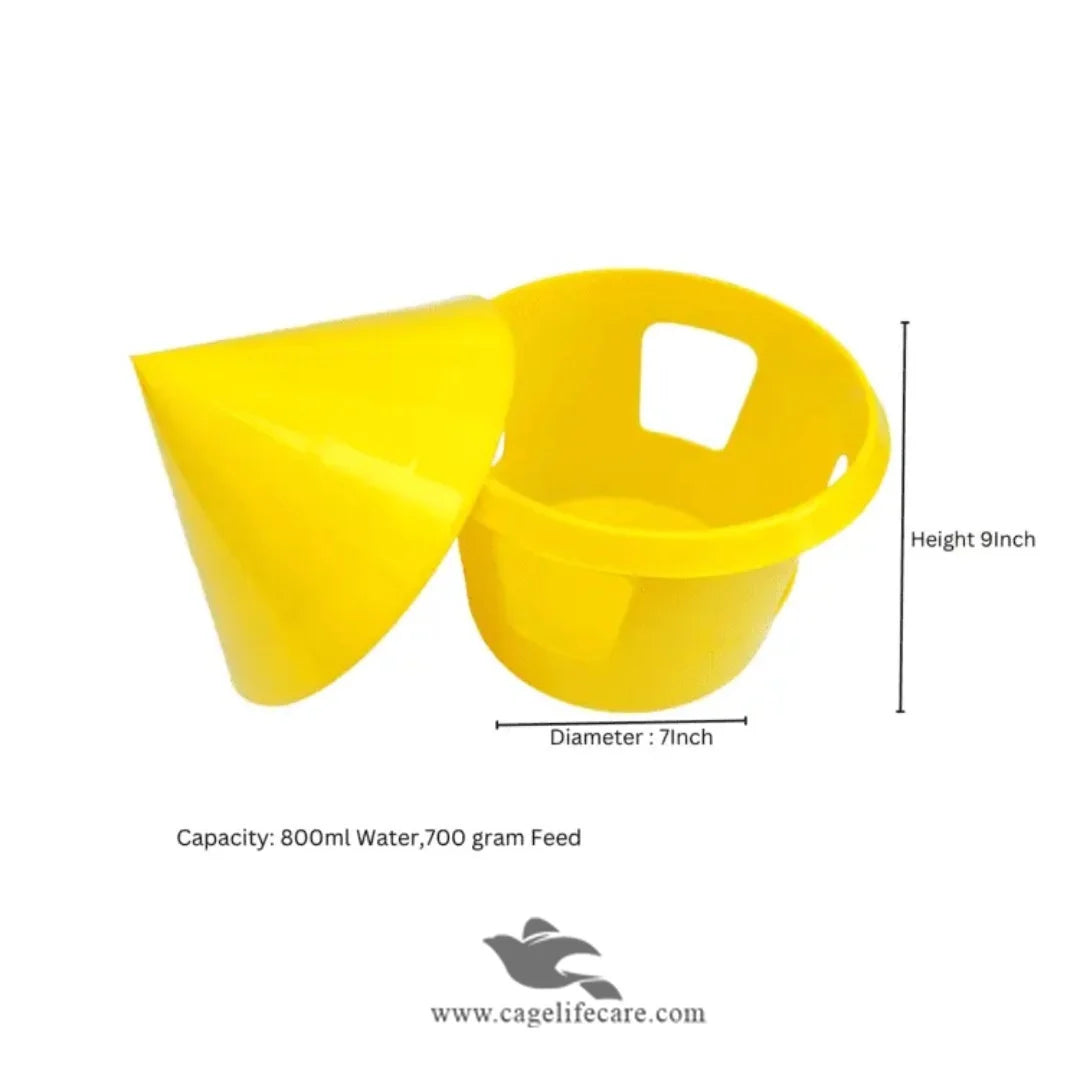 Pigeon Grit & Seed Box - 800ml Multi-Purpose Feeder Diamention