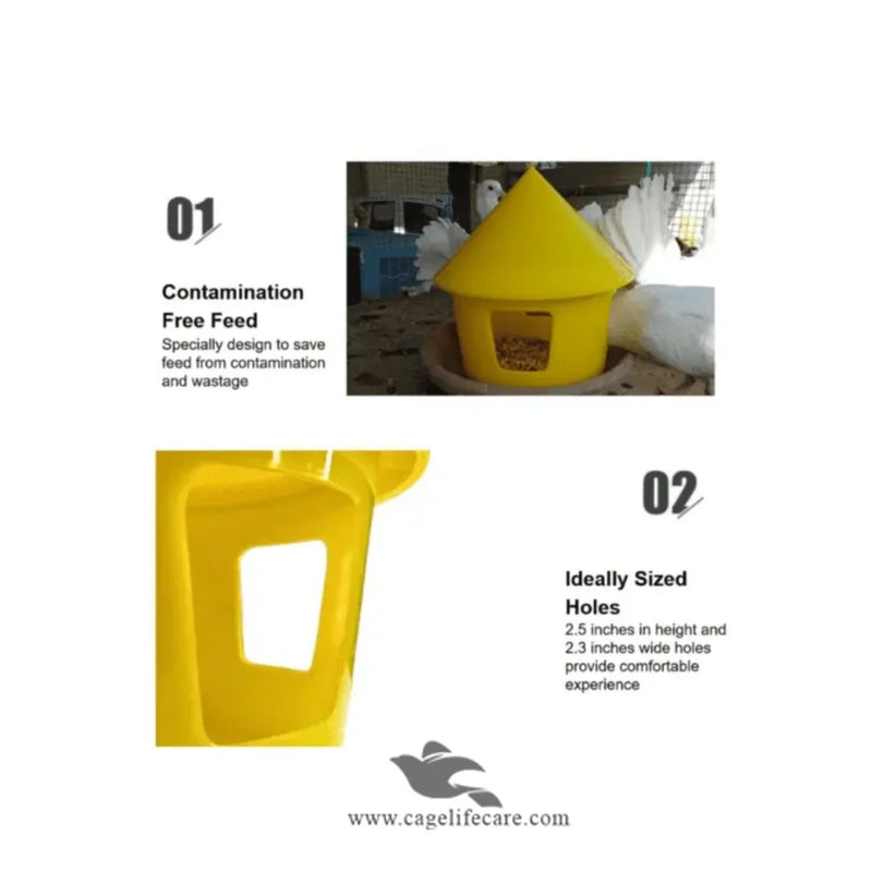 Pigeon Grit & Seed Box - 800ml Multi-Purpose Feeder