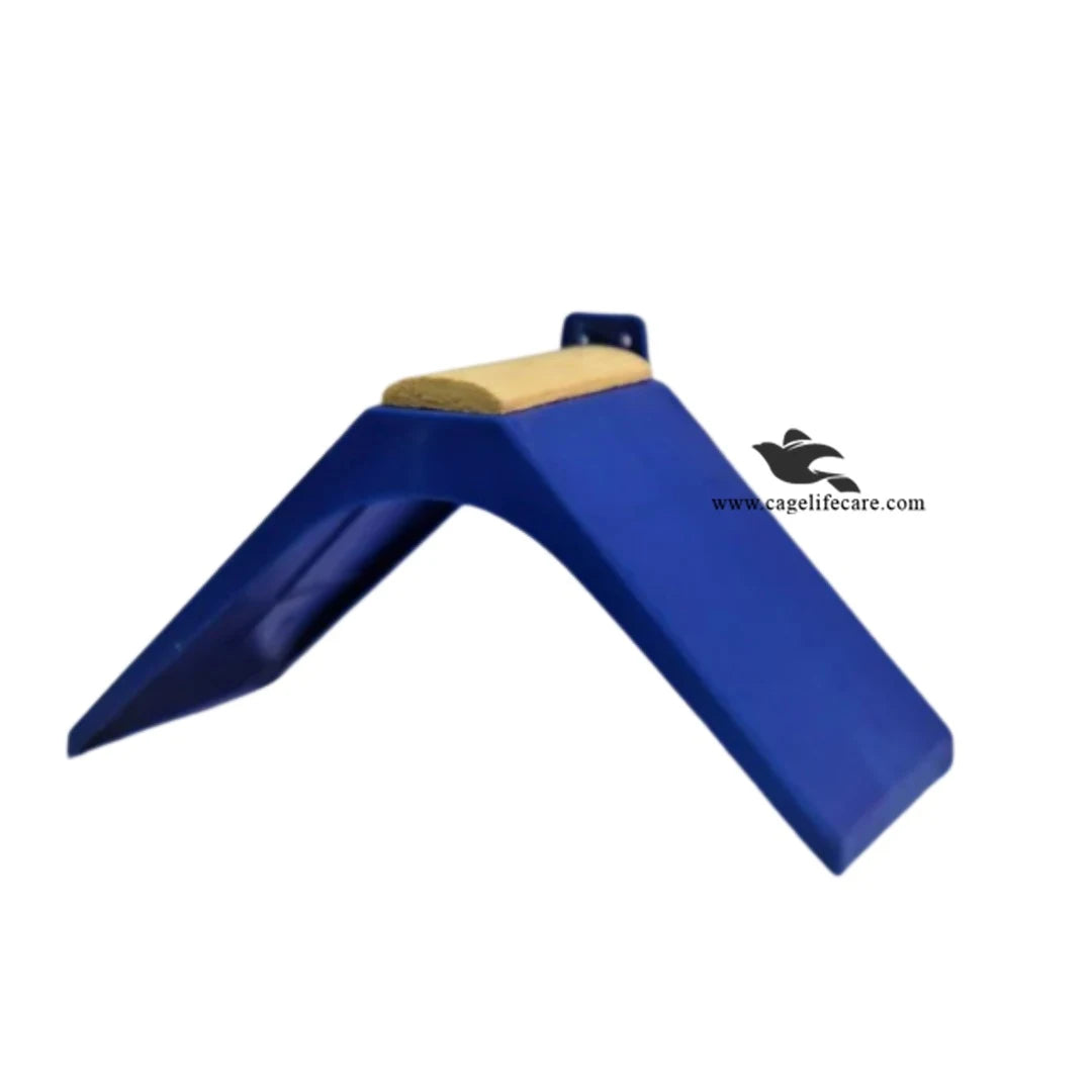 Pigeon Perch Stand - Durable V-Shaped Resting Spot Blue Color