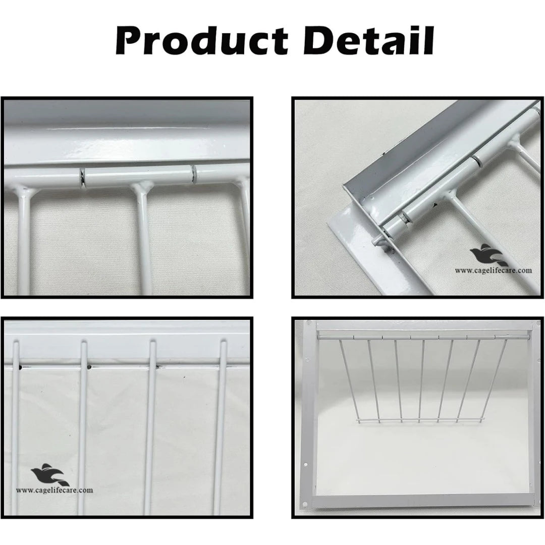 Pigeon Trap Loft Door with Steel Frame - Close View