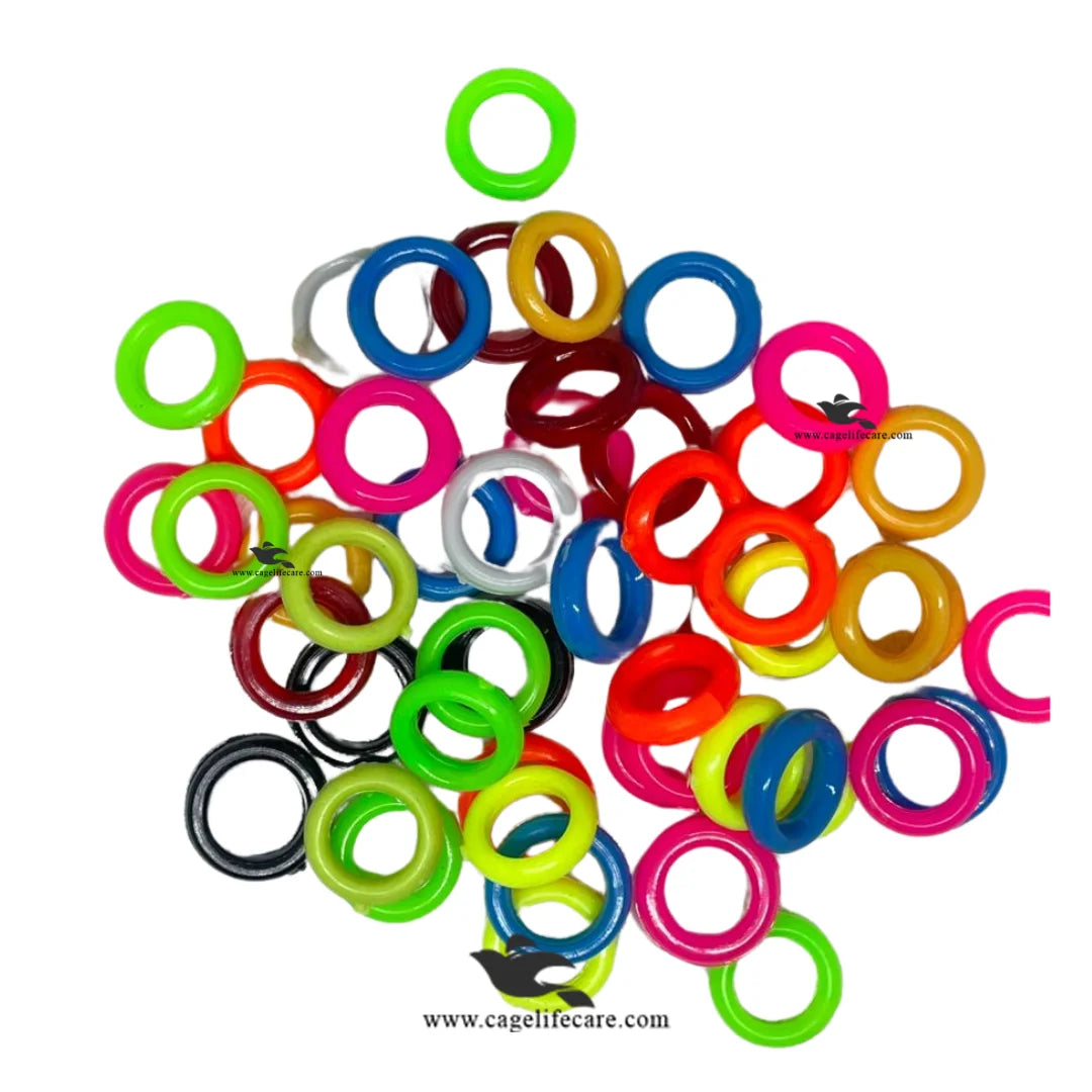 Multicolor pigeon rings for adult pigeons