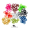 Pigeons Plastic Multi-Color Rings – 50 Pcs