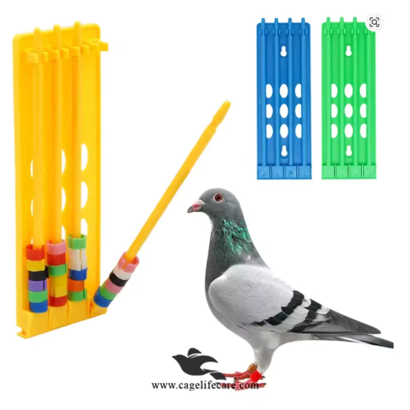 Pigeons Ring Holder – 4 Rods, Imported High-Quality Organizer for Pigeon Rings