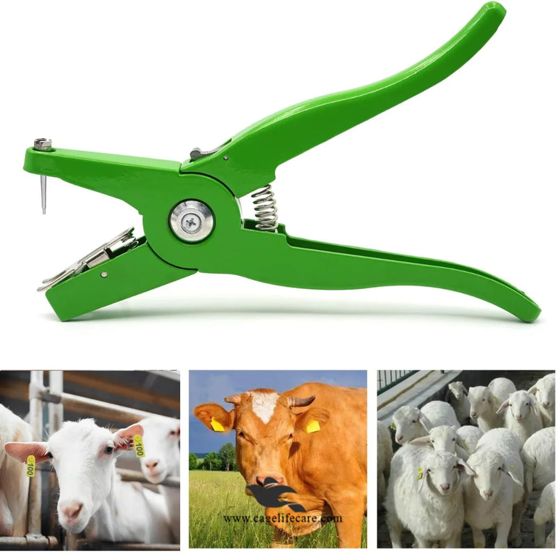 Pin Tags Applicator for Goats, Sheep, Cattle & Livestock Animals