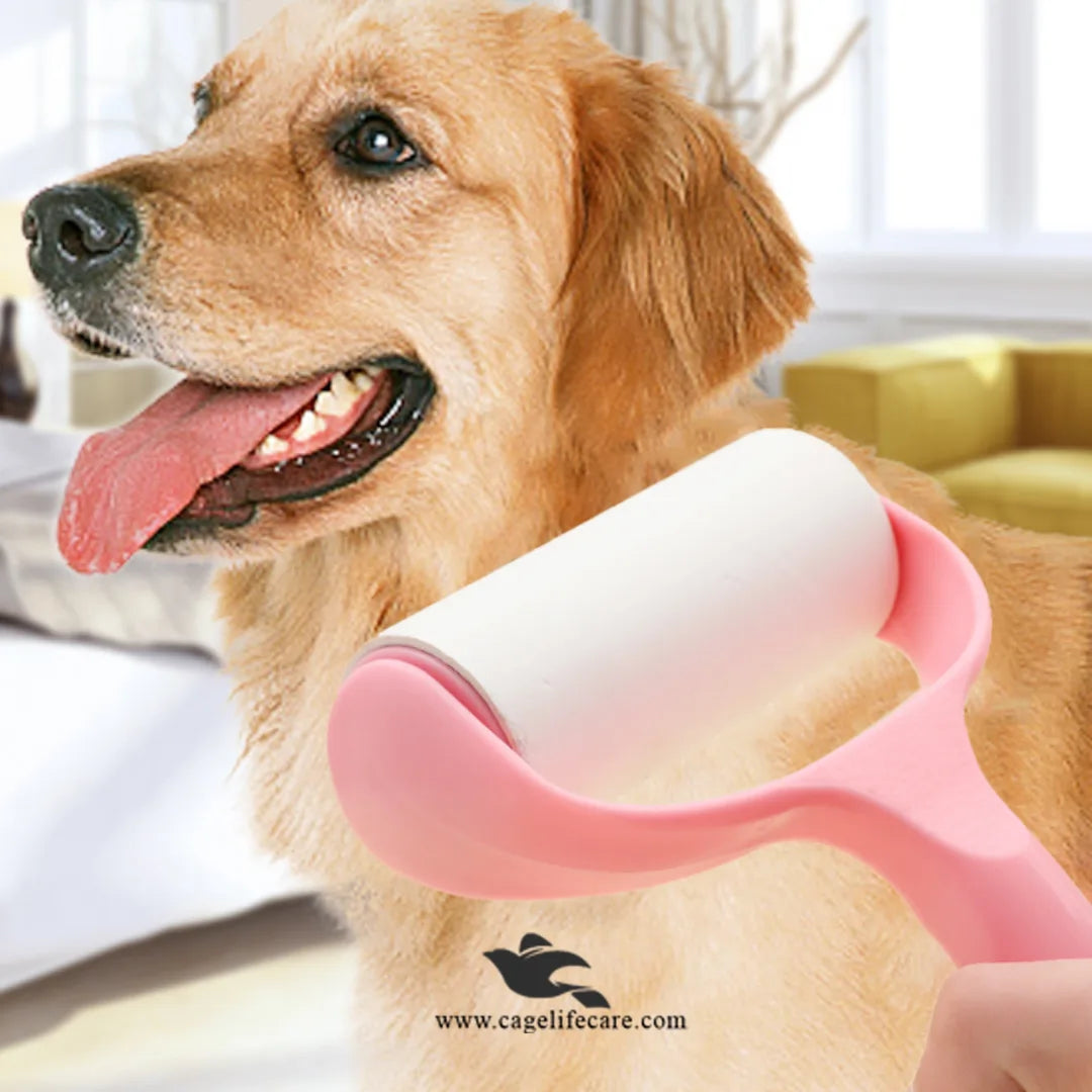 Sticky lint roller for clothes, carpets, and furniture