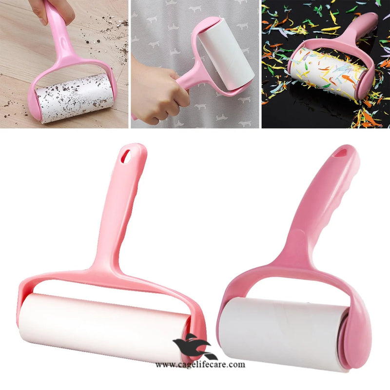 Pink Lint Roller with Dust Cover – Pet Hair & Dust Remover