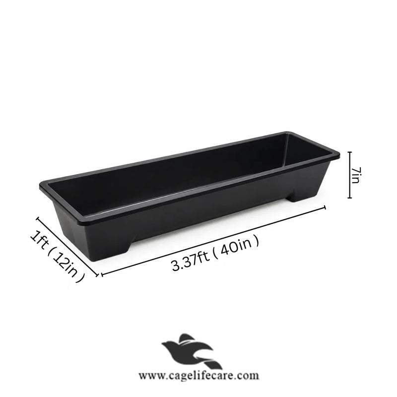 Plastic Feeding Bucket Curved Flat for Livestock Feed & Water | High Quality Imported