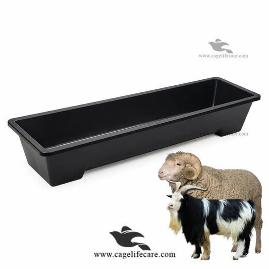 Plastic Feeding Bucket Curved Flat for Livestock Feed and Water