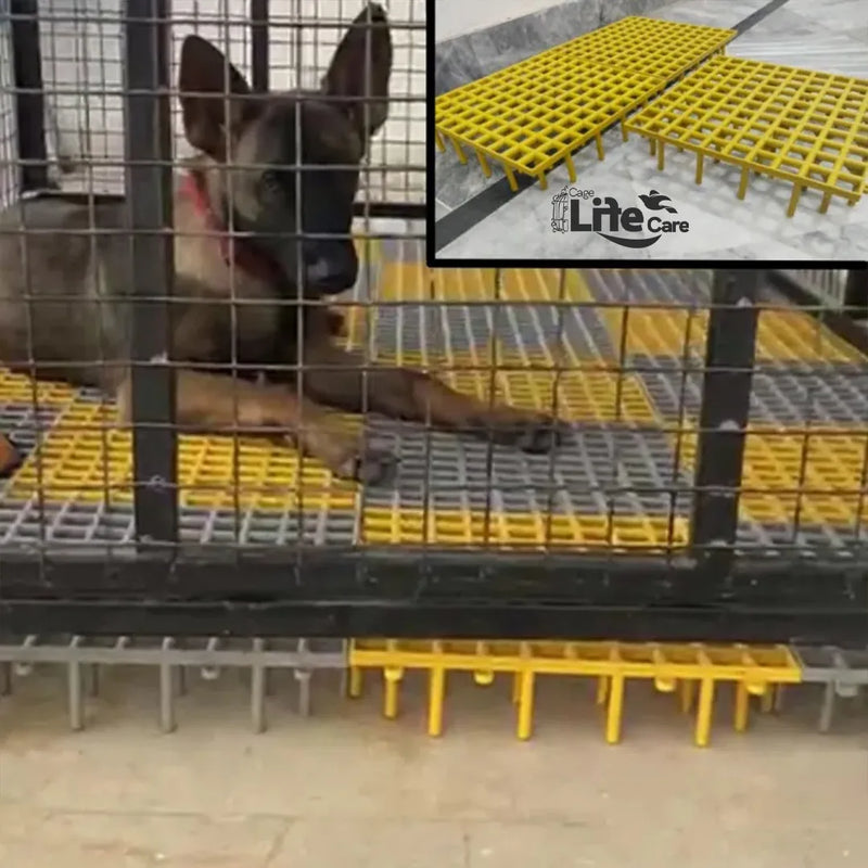 Animal Plastic Flooring Panels – 1x1 Square Feet, Hygienic & Interlocking for Animals and Birds
