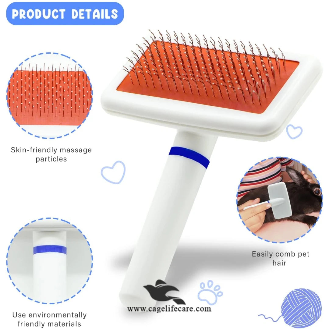 Black small grooming brush for cats and small dogs