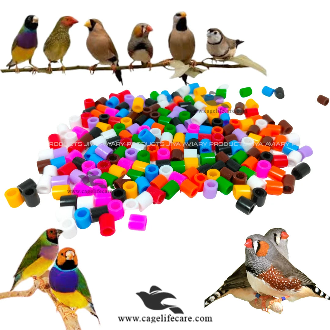 Plastic Cut Rings for Finches & Canaries – 3mm (Imported)