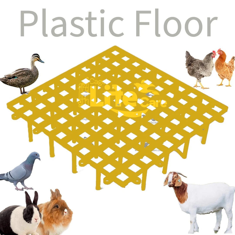 Cage Interlock Animal Plastic Flooring Panels – 1x1 Square Feet, Hygienic & Interlock ...