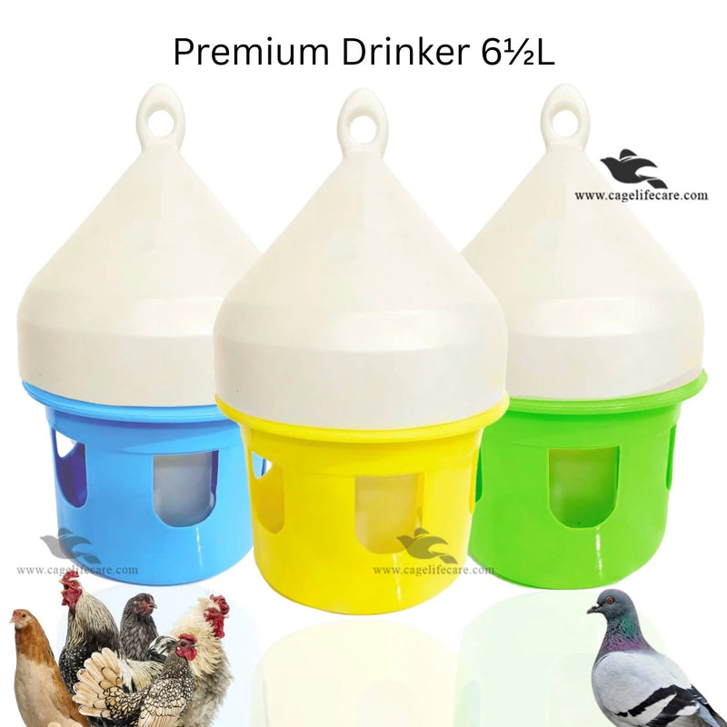 Premium 6.5L Drinker - Water Dispenser for Pigeons & Poultry