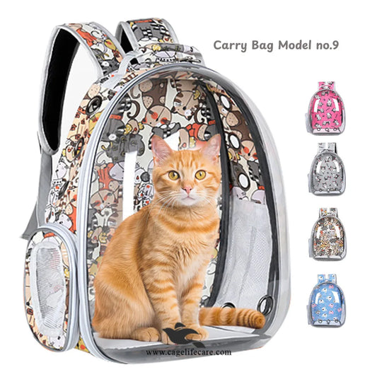 Premium Cartoons Fancy Capsule Design Pet Carry Bag – For Cats & Small Dogs (M#9)
