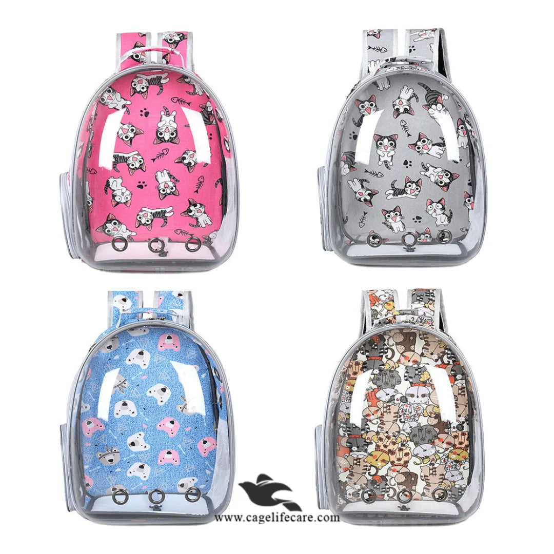 Premium Cartoons Fancy Capsule Design Pet Carry Bag – For Cats & Small Dogs (M#9)
