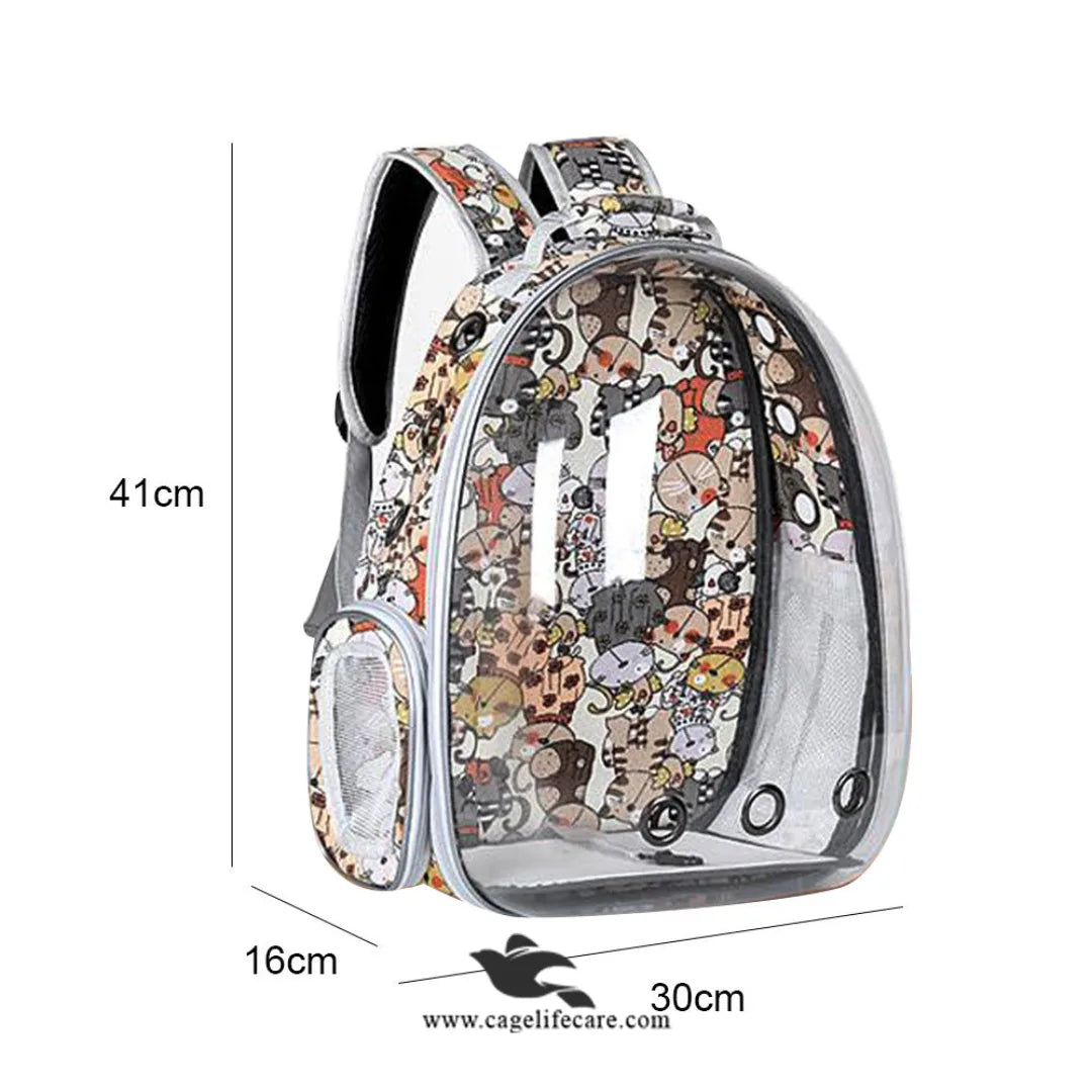 Premium Cartoons Fancy Capsule Design Pet Carry Bag – For Cats & Small Dogs (M#9)