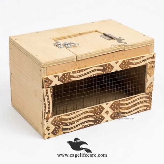 Hard Wood Bird Shipping Box with Ventilation