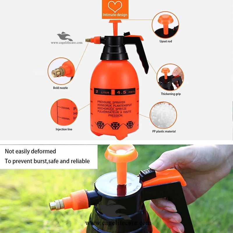 Pressure Spray Pump – 2L Water Sprayer Bottle