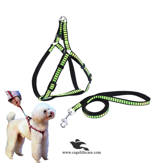 Puppy Reflector Harness with Leash Set – Adjustable (Imported)