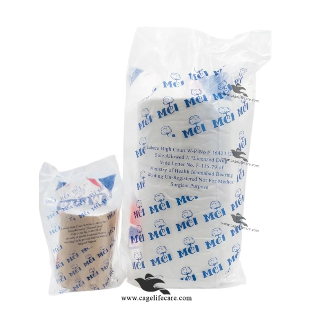 Cotton wool for animal wound care and injuries