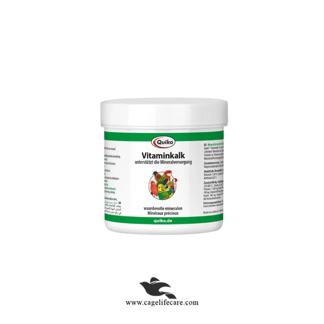 Quiko Vitamin Powder Mix with Grit – Nutritional Supplement for Birds 125g