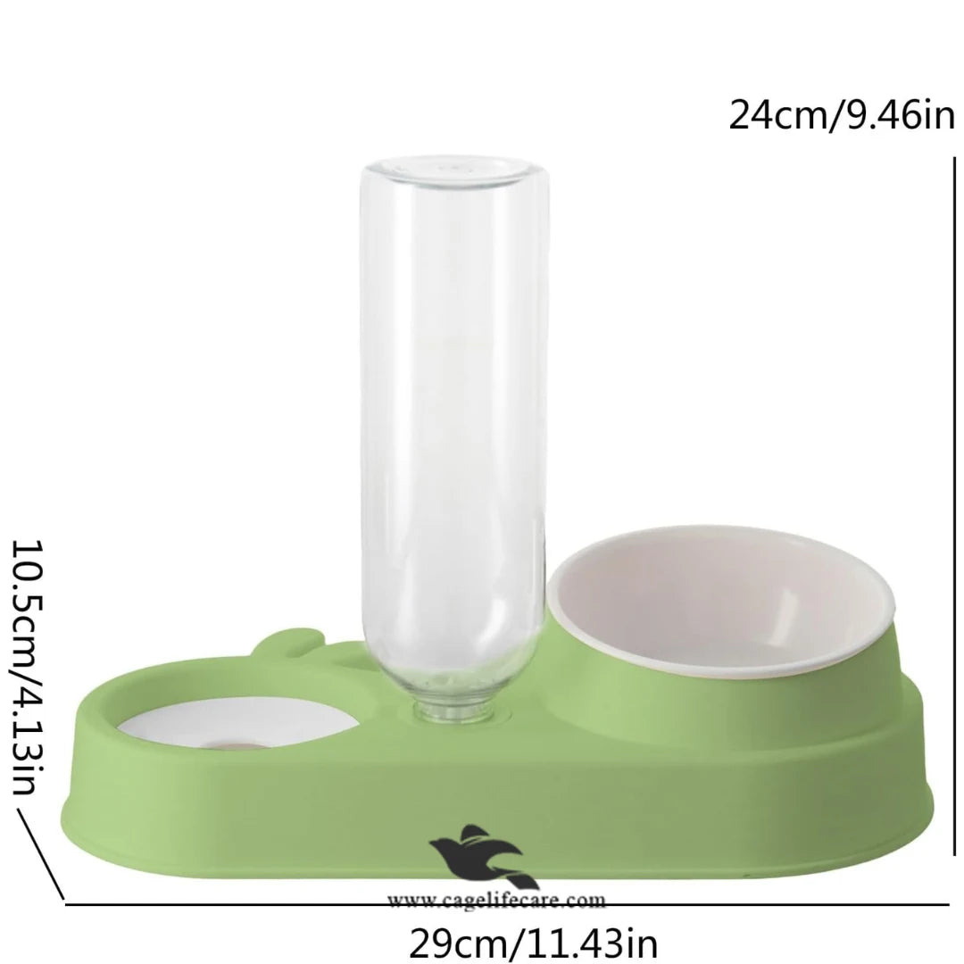 Rabbit Face 2-in-1 Pet Bowl for Cats and Dogs – Front View